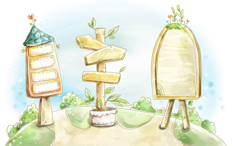 浪漫卡通梦幻风光图片
