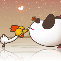 可爱卡通插画萌小Q卡通头像唯美图片