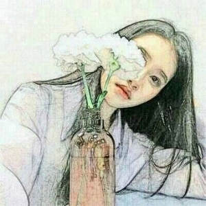 超好看的小清新最新女生手绘头像