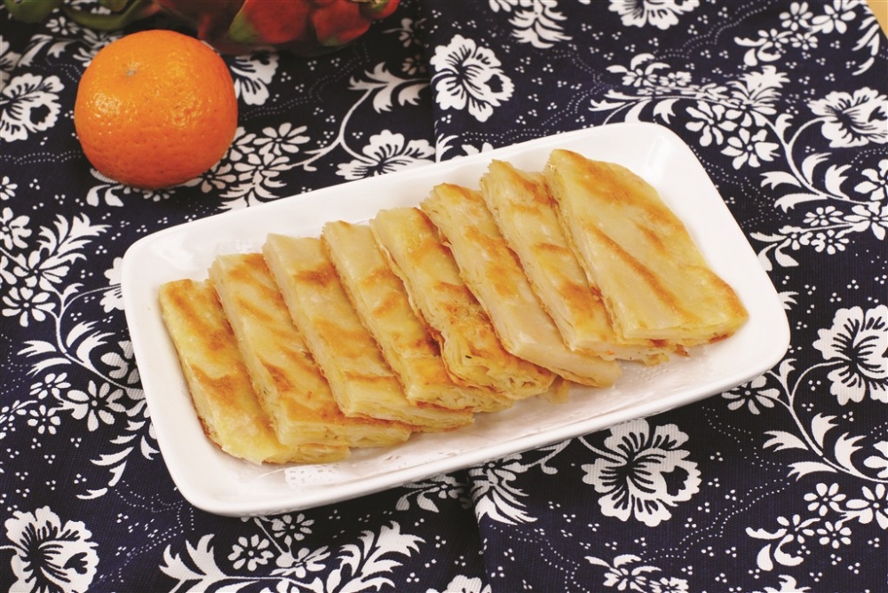 葱花饼中式菜品美食素材图片