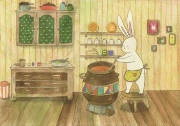 找了好久的兔子 ❤