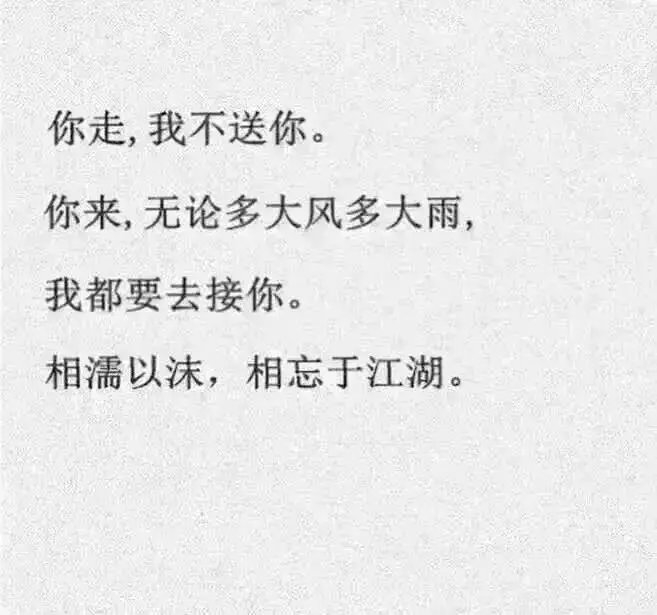 最好的友情无非就是这个样子