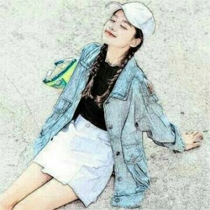 超好看的小清新最新女生手绘头像