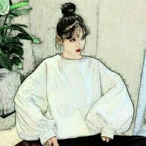 超好看的小清新最新女生手绘头像
