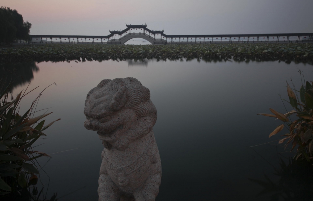 江苏苏州昆山锦溪古镇风景壁纸图片