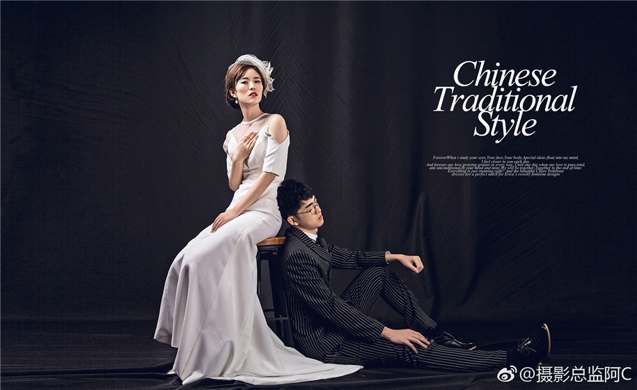 白百合 婚纱照