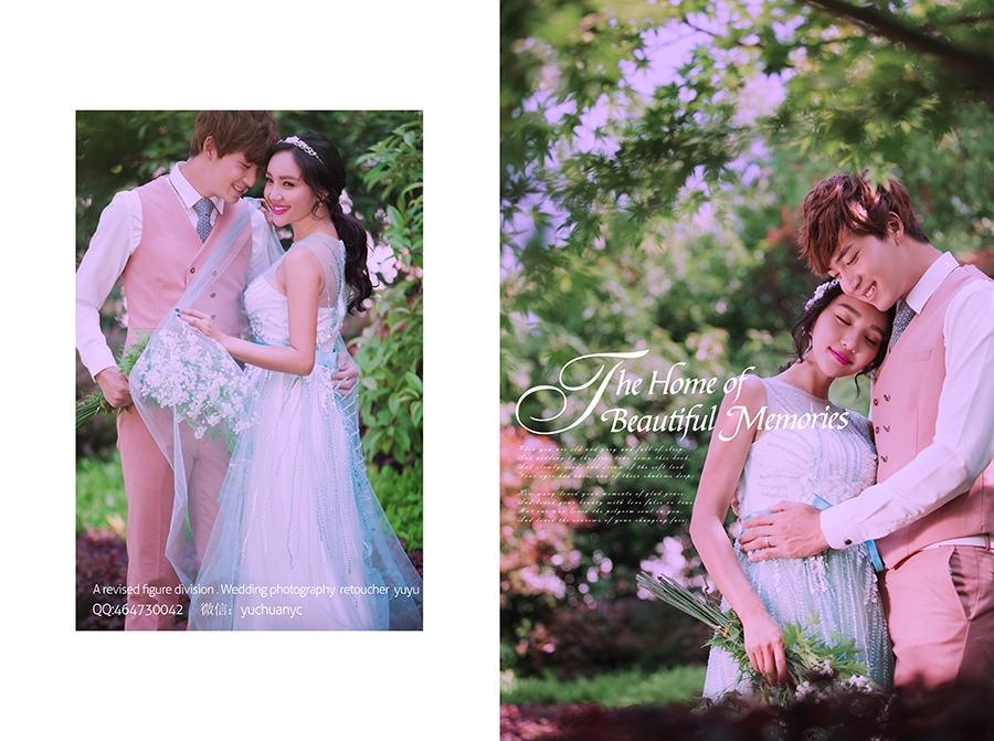 粉色季节 婚纱照