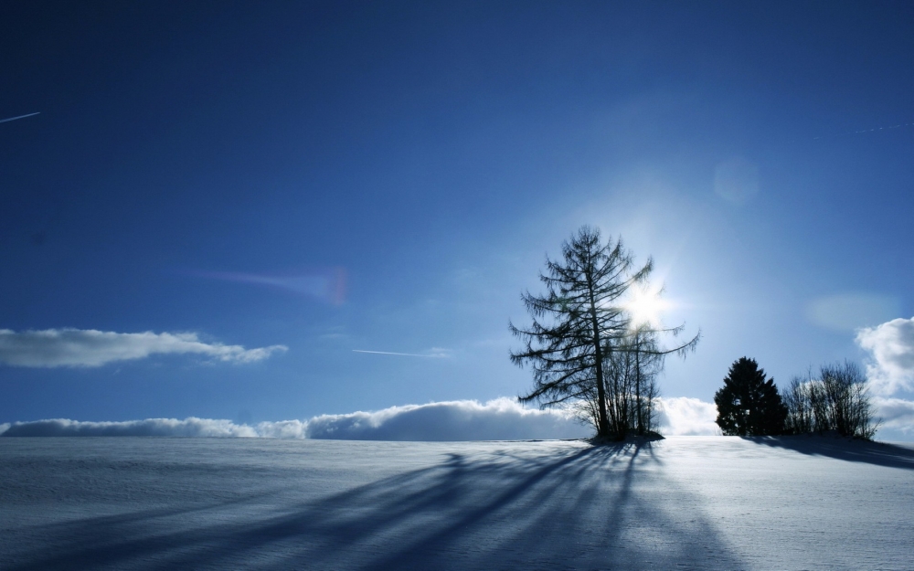 冬季冰天雪地风景高清桌面壁纸