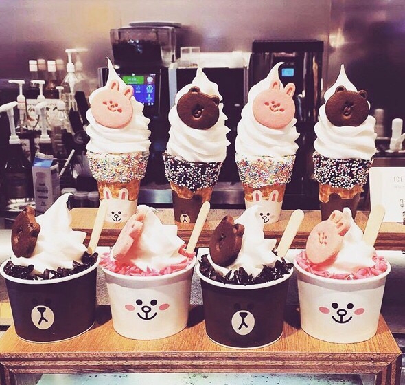 Line Friends 甜筒冰淇淋
