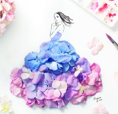 鹿嫂：当鲜花遇上时装 这样的鲜花裙够仙吗