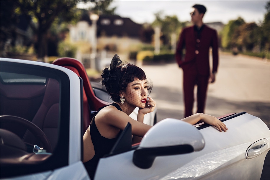 加州花园 婚纱照