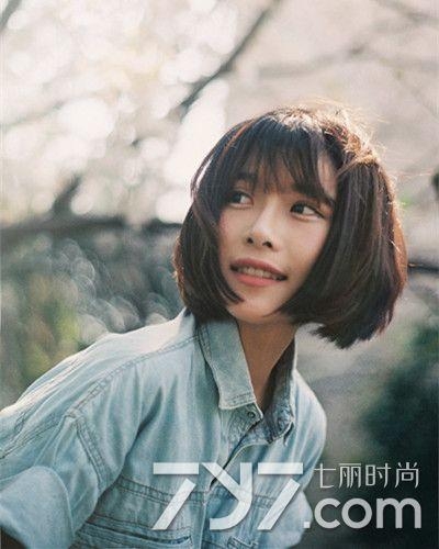 短发直发型 直发短发发型女图片