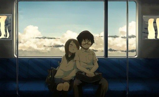 浪漫唯美清新动漫情侣爱情图片
