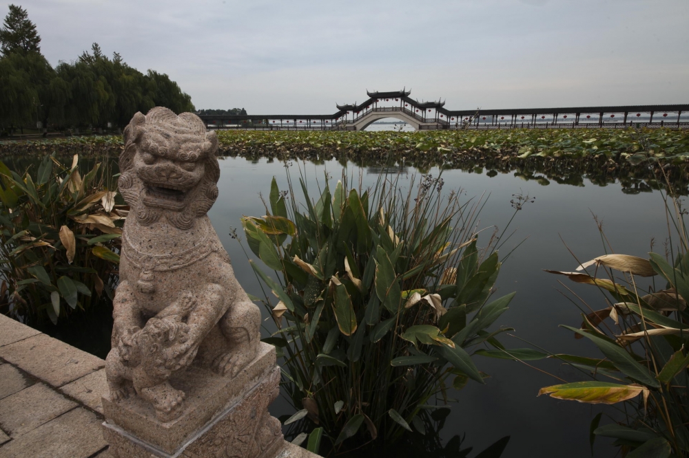 江苏苏州昆山锦溪古镇风景壁纸图片