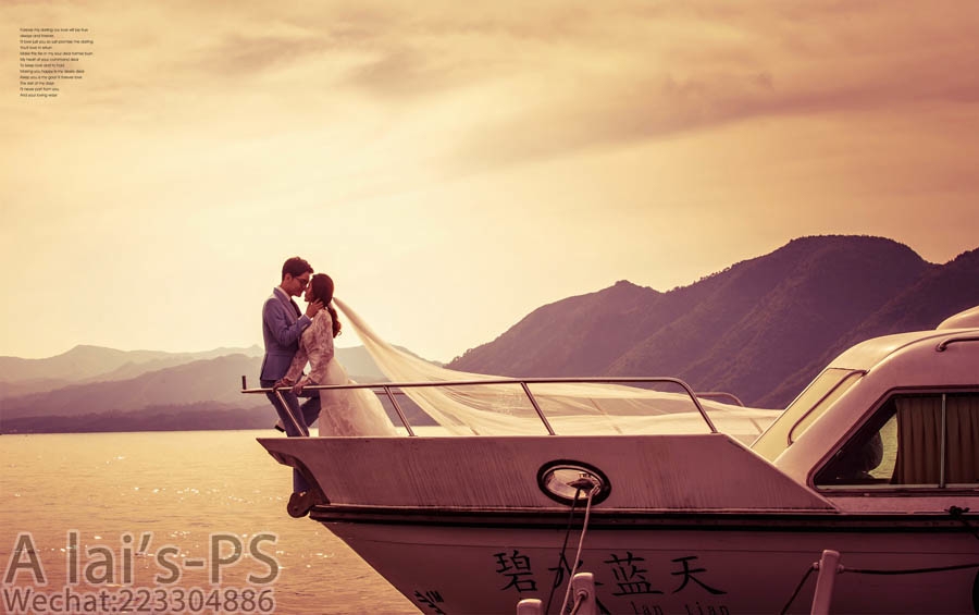 海的浪漫 婚纱照