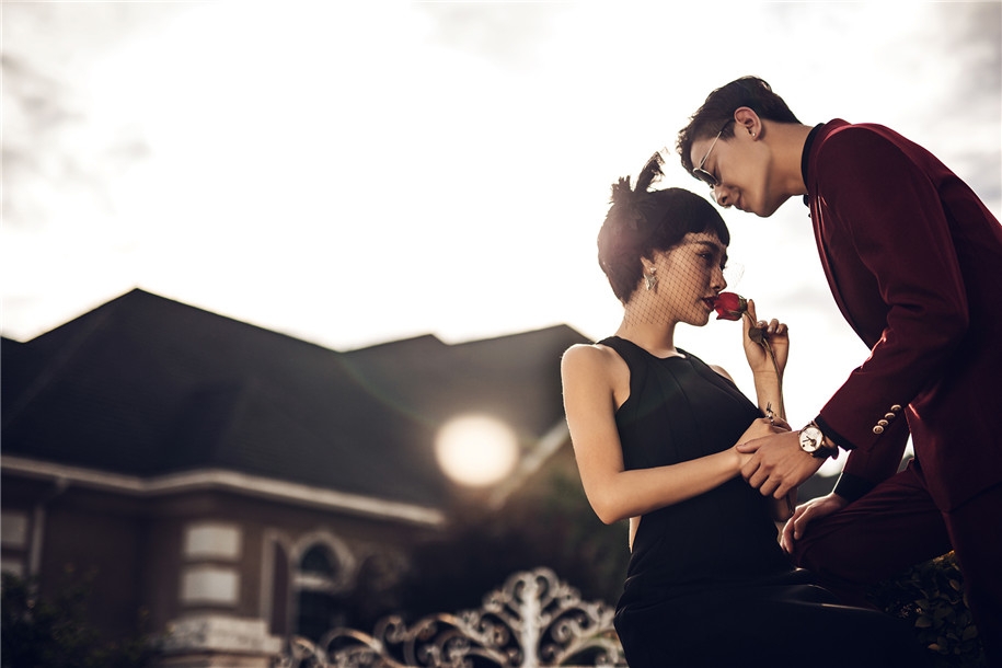加州花园 婚纱照