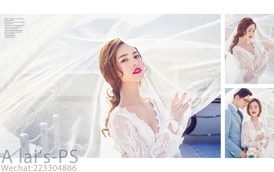 海的浪漫 婚纱照