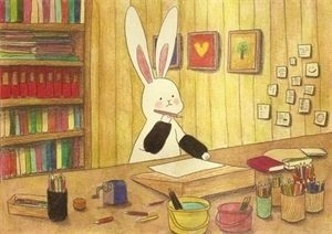 找了好久的兔子 ❤