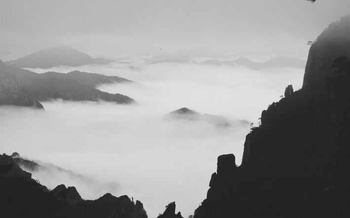 唯美黄山云海高清桌面壁纸