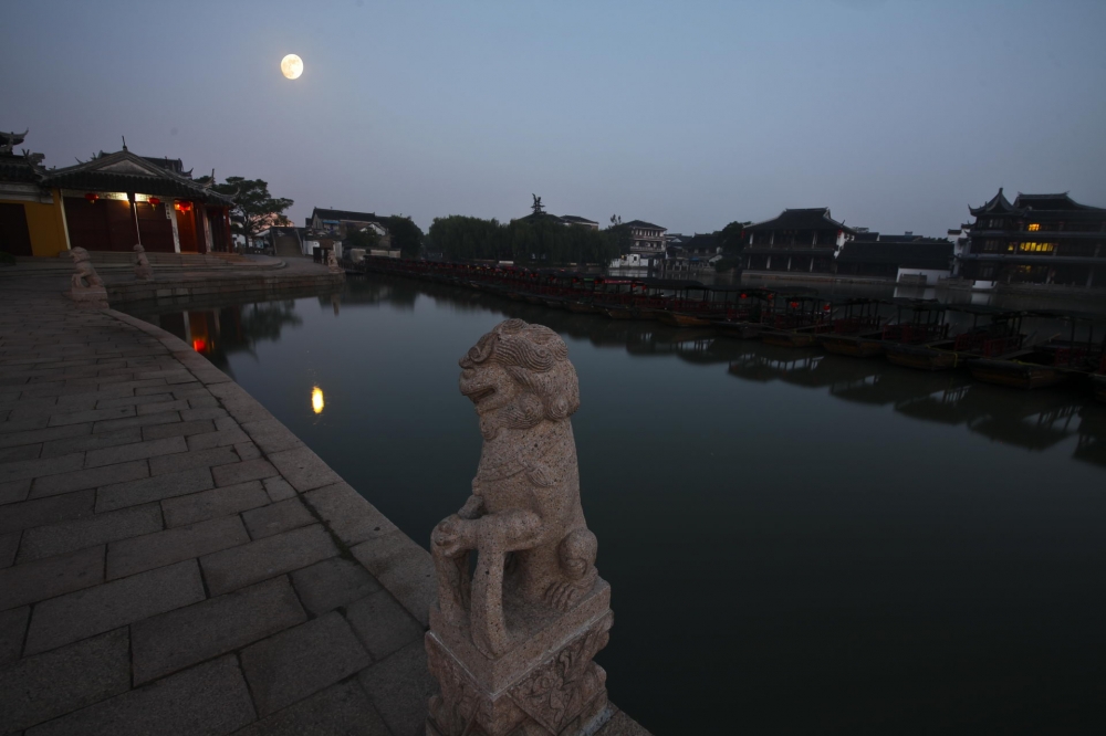 江苏苏州昆山锦溪古镇风景壁纸图片