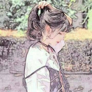 超好看的小清新最新女生手绘头像