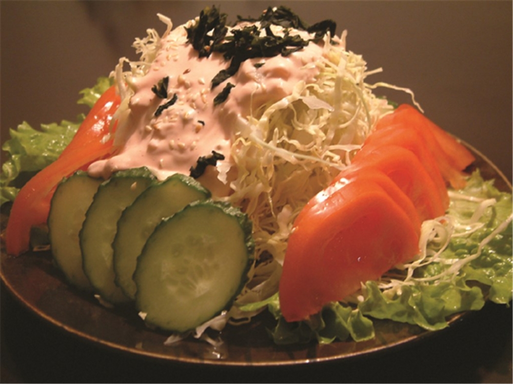 蔬菜沙拉やさいサラダ日式韩式美食素材图片