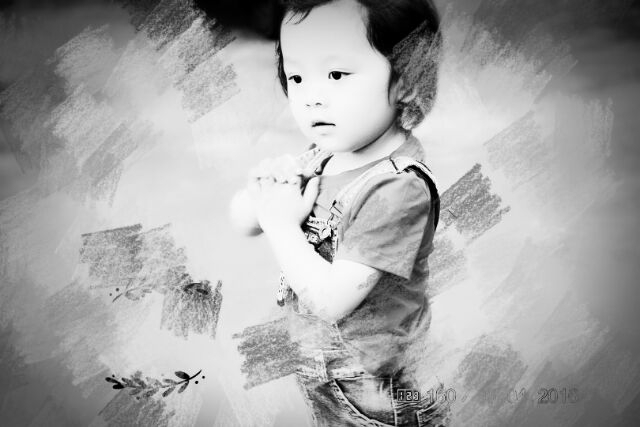 【babyoscar】姚蓓柠黑白情怀_怀旧写真