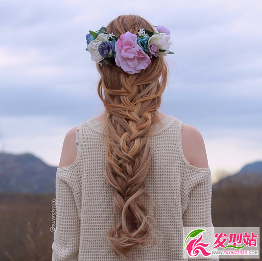 Flowerbraid鲜花编发图片大全