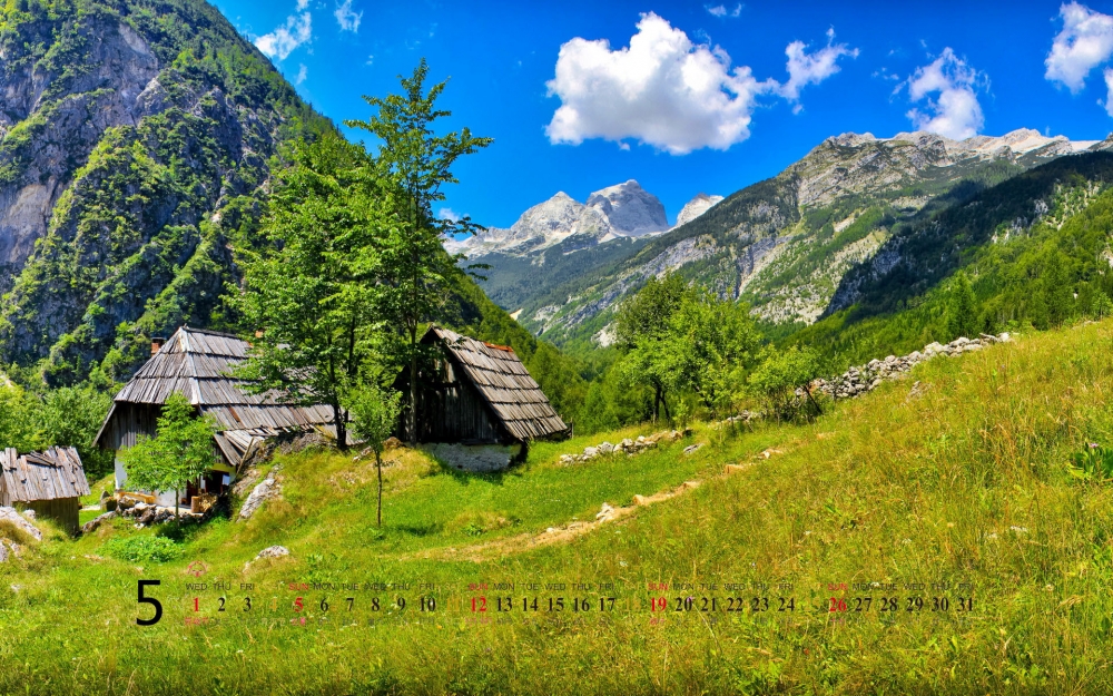 2013年5月风景桌面日历之大自然美景
