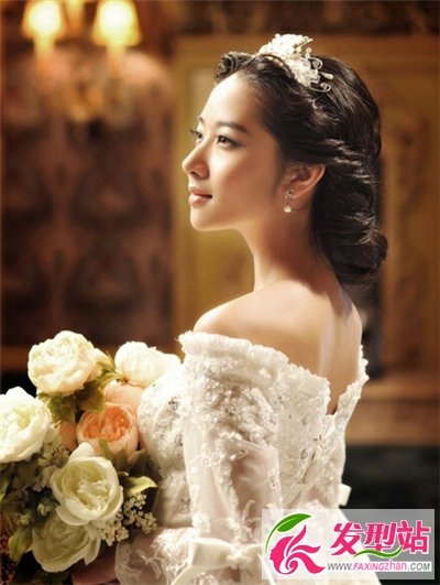 2014最美新娘新娘发型设计 韩式新娘盘发散发独特浪漫气质