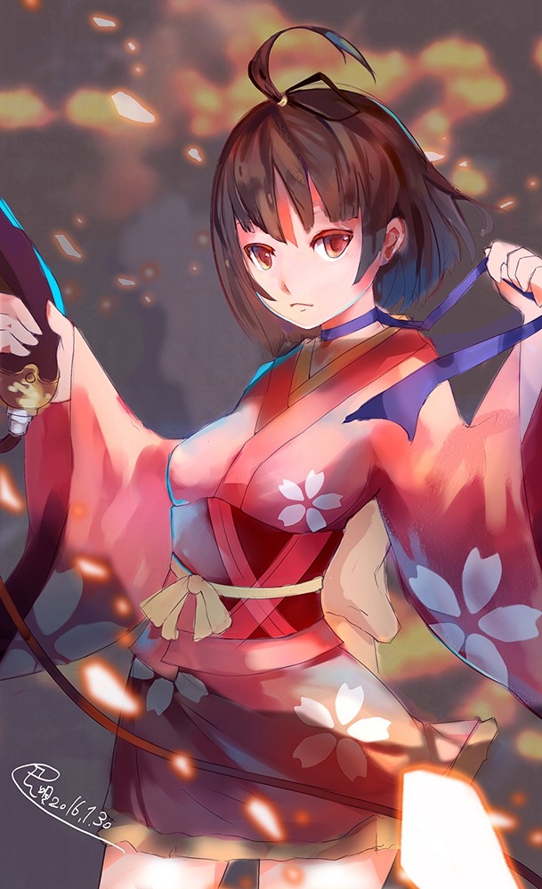 甲铁城的卡巴内瑞无名手机壁纸 神秘的红瞳美少