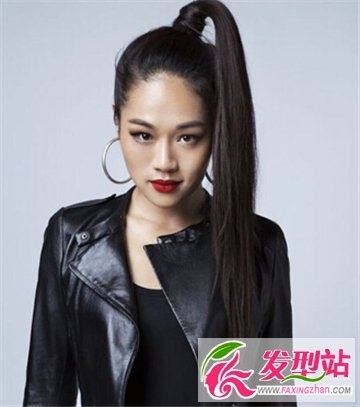 女生浓妆适合的韩版发型 气质端庄率直的发型