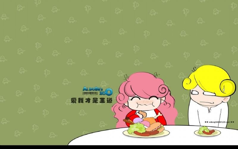 浓郁生活气息的爱冬漫画卡通