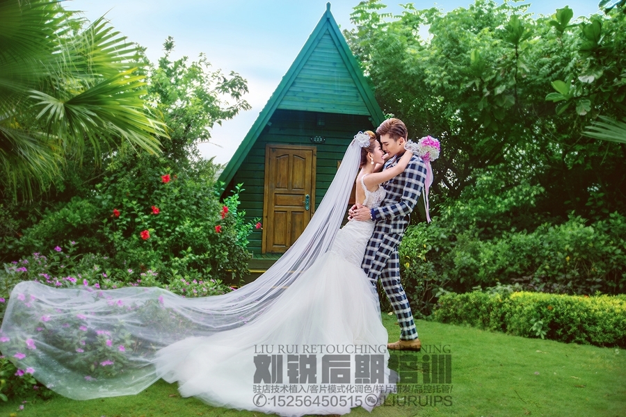 色彩 婚纱照