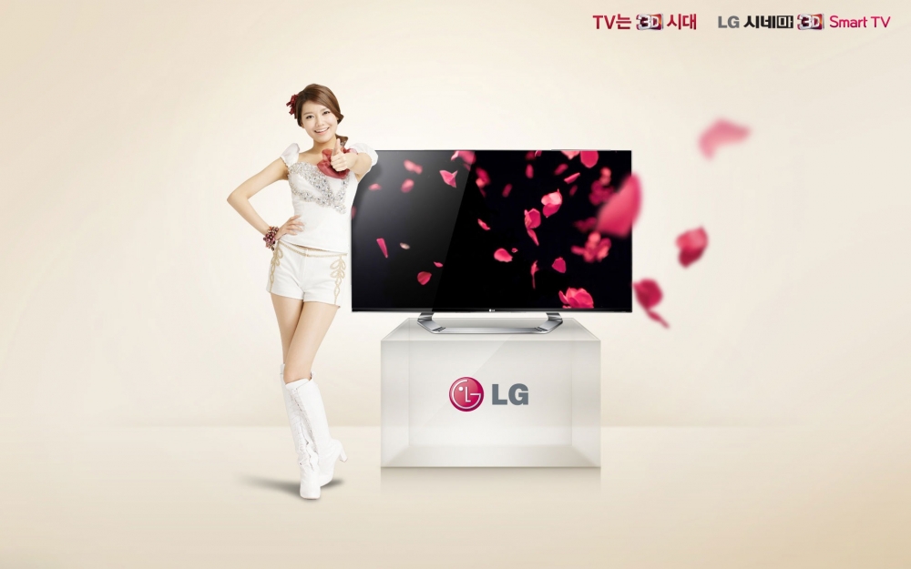 少女时代 LG 3D TV 广告高清桌面壁纸