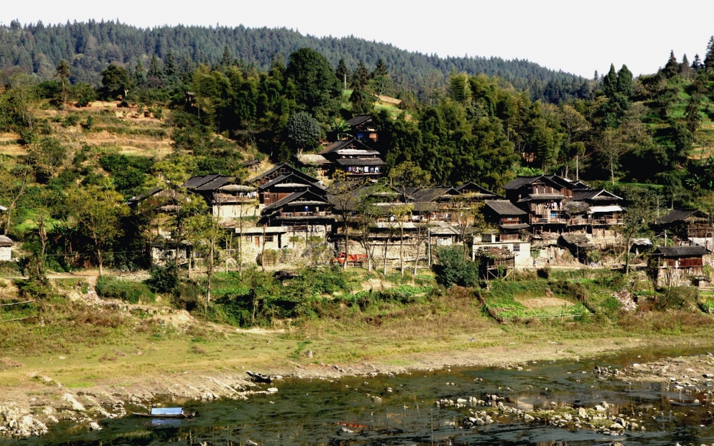 贵州黎平古镇风光高清风景壁纸