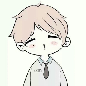 一对超萌的可爱卡通情侣头像素材