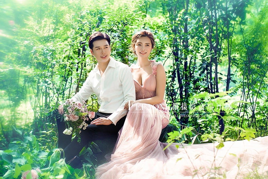 森系浪漫 婚纱照