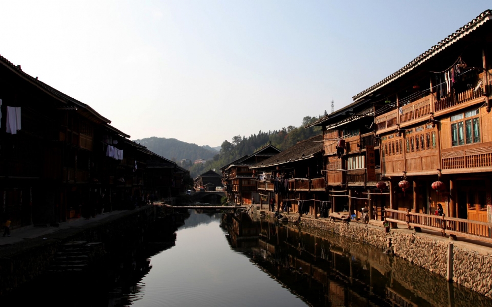 贵州黎平古镇风光高清风景壁纸