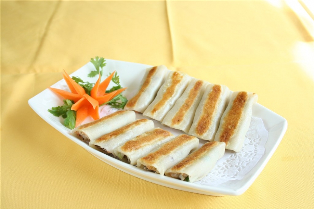 素春卷主食小吃美食素材图片