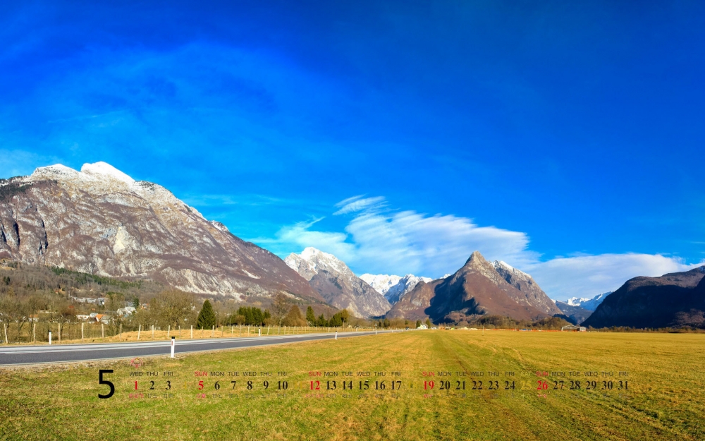 2013年5月风景桌面日历之大自然美景