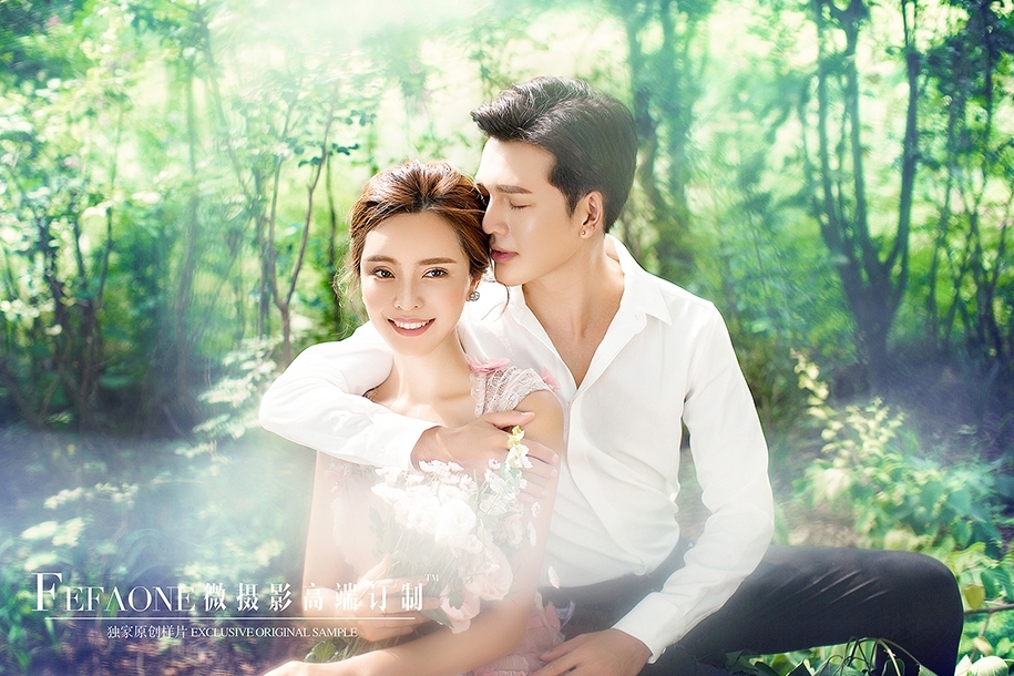 森系浪漫 婚纱照