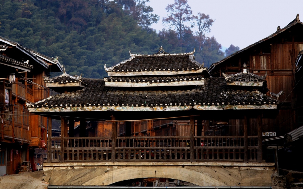 贵州黎平古镇风光高清风景壁纸