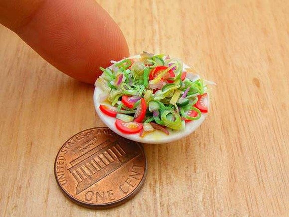 指尖上的微缩食物