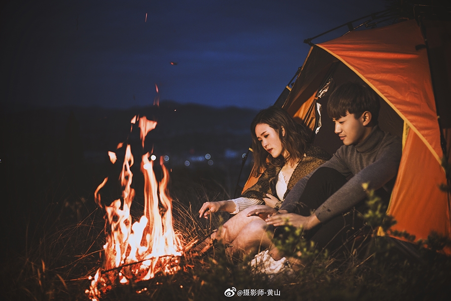 情绪夜景 婚纱照