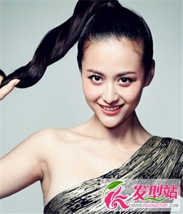女生浓妆适合的韩版发型 气质端庄率直的发型