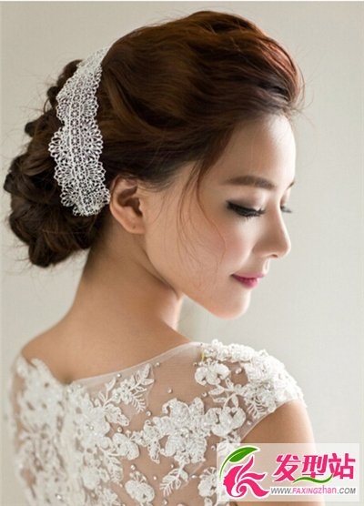 2014最美新娘新娘发型设计 韩式新娘盘发散发独特浪漫气质