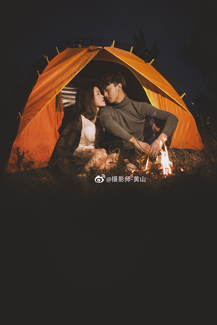 情绪夜景 婚纱照