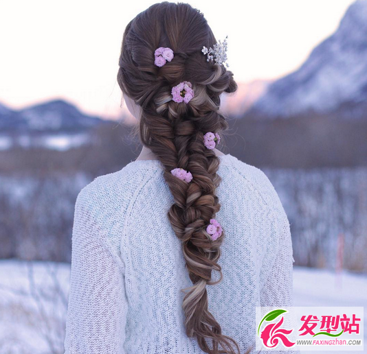 Flowerbraid鲜花编发图片大全