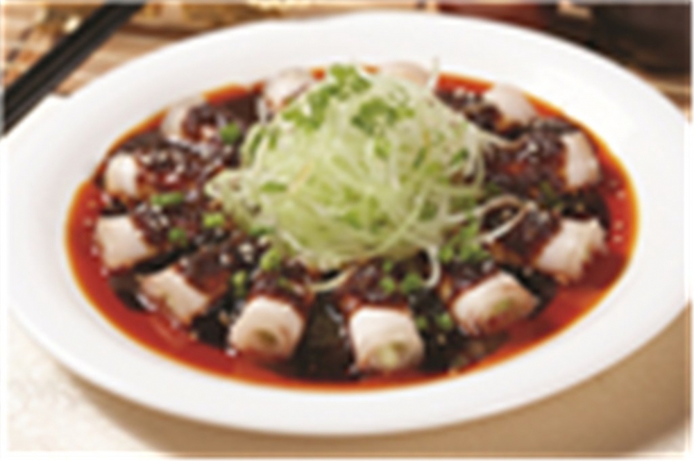 蒜泥白肉中式菜品美食素材图片